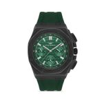 Ferro Quartz Silikon Yeşil Siyah Kadran 43 mm Erkek Kol Saati