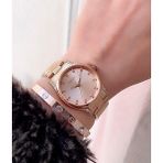 Ferrucci Çelik Zirkon Taşlı Modern Tasarım Kadın Kol Saati+Bileklik - Rose