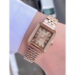 Ferrucci Dikdortgen Vintage Kadin Metal Kordon Kol Saati Rose