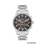 Ferrucci FCF03573M.03 Gümüş Renk Siyah Kadran Tüm Fonksiyonlar 42 mm Aktif Erkek Kol Saati