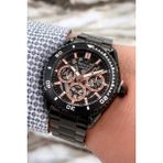 Ferrucci Function 3 Atm Siyah Renk Çelik Kordon&kasa Erkek Kol Saati+Bileklik ZMFER094 - Çok Renkli