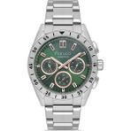 Ferrucci Gümüş Çelik Kordon Erkek Kol Saati L03553M.04 - Yeşil - Gümüş