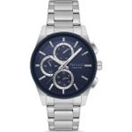 Ferrucci Gümüş Çelik Kordon Erkek Kol Saati L03595FM.2 - Lacivert - Gümüş