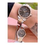 Ferrucci GÜMÜŞ/ROSE İKİ RENKLİ ÇELİK SEVGİLİ ÇİFT KOL SAATLERİ+BİLEKLİK HEDİYELİ
