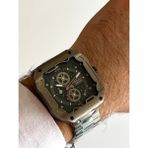 Ferrucci Kare Kadran Füme&lacivert Renk Fonksiyonlu&takvimli 45MM Çap Erkek Kol Saati