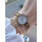 Ferrucci Küçük Vintage Kasa Çelik Kordon 2 Yıl Garantili 3 Atm Kadın Kol Saati+Bileklik FY.03615.6