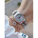 Ferrucci Küçük Vintage Kasa Çelik Kordon 2 Yıl Garantili 3 Atm Kadın Kol Saati+Bileklik FY.03630.5