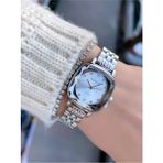 Ferrucci Retro Model Kare Kadın Kol Saati+Bileklik Hediye - Gümüş