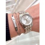 Ferrucci Rolex Kasa Takvimli Yeni Sezon Kadın Kol Saat+%100 Çelik Bileklik
