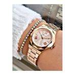 Ferrucci Rose Gold Renk Çelik Kordon Yıldız Model Kadın Kol Saati + Bileklik