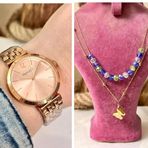 Ferrucci Rosegold Çelik Klasik Kadın Kol Saat+%100 Çelik Kolye Hediye