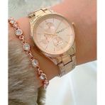 Ferrucci Spor Model Çelik Kadın Kol Saati+Bileklik - Rose Gold