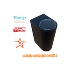 Ferstar Aydınlatma Siyah Kasa Amber Rengi Çift Yönlü Dekoratif Duvar Aplik