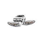 FESAN RENAULT FLUENCE 2013-2016 MODEL UYUMLU ÖN FAR SAĞ-SOL TAKIM MERCEKLİ KROM ÇERÇEVELİ