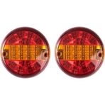 Fesan Tır Dorse Çekici LED Arka Stop Lambası 2 Adet 24 Volt Yuvarlak Stop