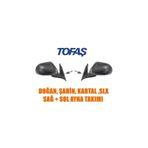 FESAN Tofaş Doğan Şahin Kartal Slx Sağ + Sol Dış Ayna Takımı Uyumlu
