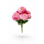 fesleğen çiçek Yapay Çiçek Krizantem Şakayık 9 Dallı 40 cm Pembe