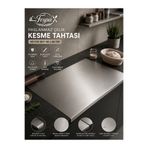 Fespa Tezgah Üstü Paslanmaz Çelik Kesme Tahtası 50x60 CM Profesyonel Mutfak Serisi