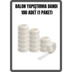 Festilo Balon Yapıştırma Bandı Çift Taraflı Damla Şeklinde 100 Adet Plastik Sunum Tabağı