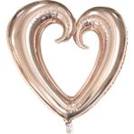 Festilo Folyo Kalp Balon Ortasi Boş 100 cm Helyum Uyumlu - Rose Gold