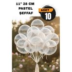 FESTİLO Pastel Balon 11 inc 28 cm Doğum Günü Parti malzemeleri 10 Adet