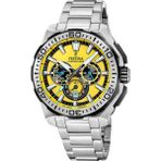 Festina F20724/4 Chrono Bike Quartz Çelik Gri Sarı Kadran 20 Atm 46 mm Erkek Kol Saati - tek ebat
