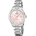 Festina F20737/2 Classics Quartz Çelik Gri Pembe Kadran 34 Mm Kadın Kol Saati
