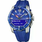 Festina F23000/3 Connected Quartz Analog/Dijital Silikon Mavi Safir Cam 44 Mm Erkek Kol Saati