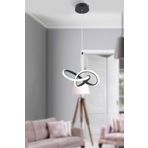 Festina Modern Siyah Sarkıt Led Avize Beyaz Power Led'li Salon, Mutfak, Oda, Hol Aydınlatma