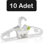 Fesya Home 10 Adet Kristal Plastik Elbise Askısı Kıyafet Askısı Pantolon Askısı Etek Askısı - Şeffaf