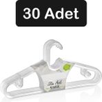 Fesya Home 30 Adet Krsital Plastik Elbise Askısı Kıyafet Askısı Pantolon Askısı Etek Askısı - Şeffaf