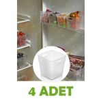 Fesya Home 4 Adet Buzdolabı Kapak Içi Düzenleyici Organizer Buzdolabı İçi Düzenleyici