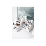 Fesya Home Elegance Çekmeceli Çok Amaçlı Organizer Kozmetik Parfüm Krem Takı Düzenleyici - Beyaz