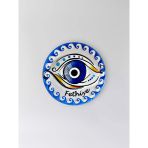 Fethiye Temalı Polyester Kabartmalı Nazar Magnet Çap: 7 Cm – Dekoratif Hediyelik Buzdolabı Süsü (Kod:1237)
