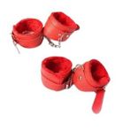 Fetish Beginner El ve Ayak Kelepçesi BDSM Seti - Kırmızı