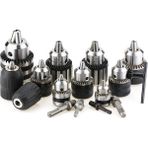 Fett 1-10 mm 3/8''-24 Unf Anahtarlı Mandren - Siyah