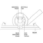 Fett AS-490067 200 mm 8 inç Asimeto Üniversal Açı Ölçer