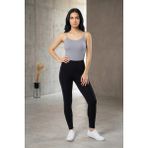 Fevien Kadın %95 Pamuklu Ip Askılı Ribana Atlet Esnek Nefes Alan Kumaş Günlük Basic Iç Giyim Vücudu Saran Kaşkorse Tarzı Konforlu Atlet - Gri - XL