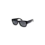 Fevron Siyah Retro Köşeli Kemik Çerçeve Kalın Sap Unisex UV400 Vintage Retro Güneş Gözlüğü