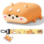 FEWGEY Sevimli Airpods Pro 2. Nesil Kılıf, Komik 3D Karikatür Hayvan Yumuşak Silikon Kılıf Kapak Apple Airpods Pro 2. (USB-C/Yıldırım Kablosu) ile Uyumlu Anahtarlık Ön LED Görünür