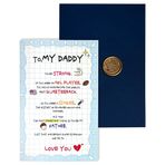FEXTA Doğum Günü Kartı Zarflı Babam, 3D Sızdırmazlık Çıkartması, Komik Kart, 19 cm x 11 cm, Yıldönümü Kartı ve Baba, Büyükbaba, Erkekler için Hediyeler