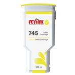 Feyink® HP 745 Yellow (Y) Orijinal Mürekkep Dolumlu Feyink Kartuş 300 ml Sarı, Uyumlu Makineler: Z2600, Z5600