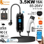 Feyree Ev Prizi 3.5 Kw Elektrikli Araç Şarj Cihazı - Wifi App ile 5 Metre Kablo ve Hızlı Şarj
