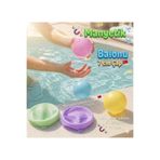 feys shop 3 Adet Silikon Manyetik Su Balonu Yüksek Kalite - 7 Cm Sınırsız Kullanılabilir Hızlı Dolan Havuz Oyuncağı