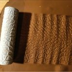 Feyza Design 10 cm Seramik Polymer Kil Kalıp, Kurabiye Doku ve Desen Rulosu - Antrasit