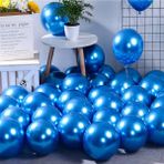 Feyza Design 10’lu Krom Balon Seti – Gold, Gümüş, Mavi, Yeşil, Mor, Pembe, Karışık Renk Seçenekli - Seçenek 1