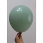 Feyza Design 12'' Yeşil Kış Balon 20 Adet - Hobi ve Parti Malzemeleri - 0,5 x 9 cm - Adaçayı Yeşili