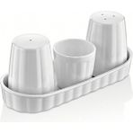 Feyza Design 12'li Set Tuzluk Biberlik Kürdanlık Kırılmaz Plastik, Pratik ve Şık Tasarım - Seçenek 1