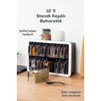 Feyza Design 12'li Standlı Kendinden Yapışkanlı Baharatlık Takımı, Pratik ve Şık Tasarım - Seçenek 1