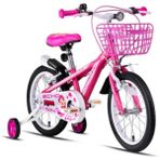 Feyza Design 16" Kadın Mtb Bisiklet, V-Fren, 2022 Model, Hafif ve Şık Tasarım - Seçenek 1 - Ahşap - Bej